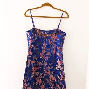 satin jacquard cami dress